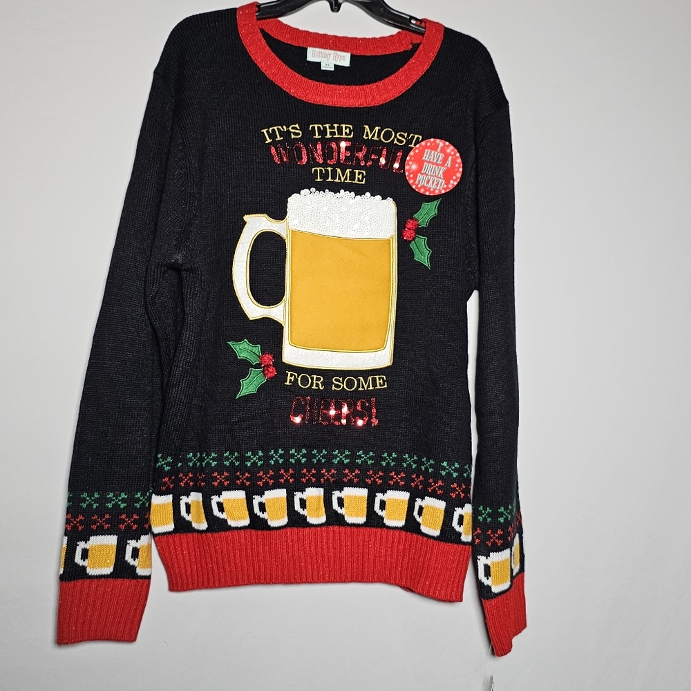 Holiday Hype ugly Christmas sweater nwt XL